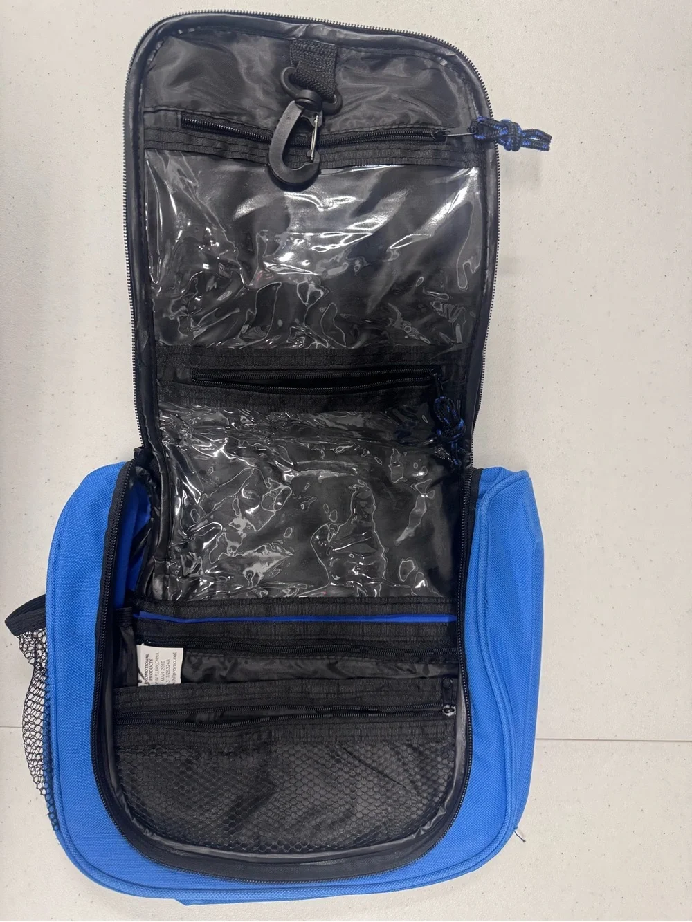 Vintage Blue Pepsi Hanging Toiletry Bag Travel Kit Organizer Dopp Kit with Clip